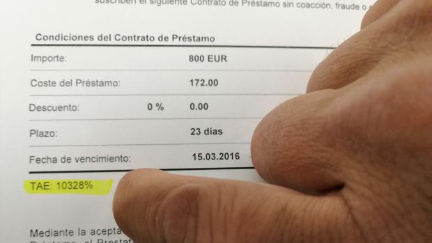 Piden al juez anular un préstamo otorgado al 10.328% de interés