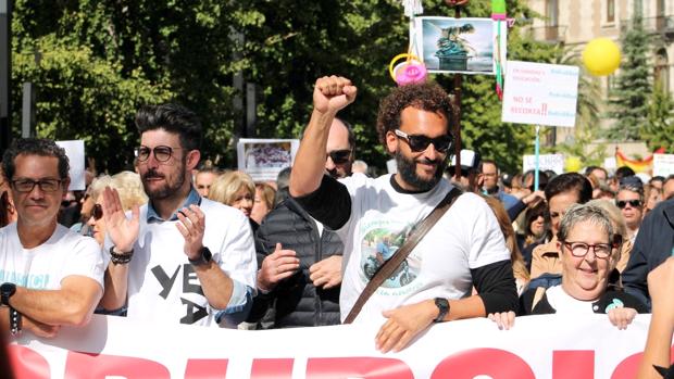 Spiriman vuelve a manifestarse en Granada «contra la corrupción política, sanitaria y judicial»