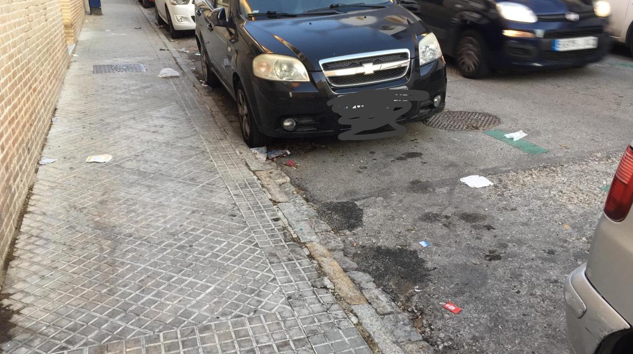 Imagen que presentaban las calles del entorno del centro escolar a primera hora