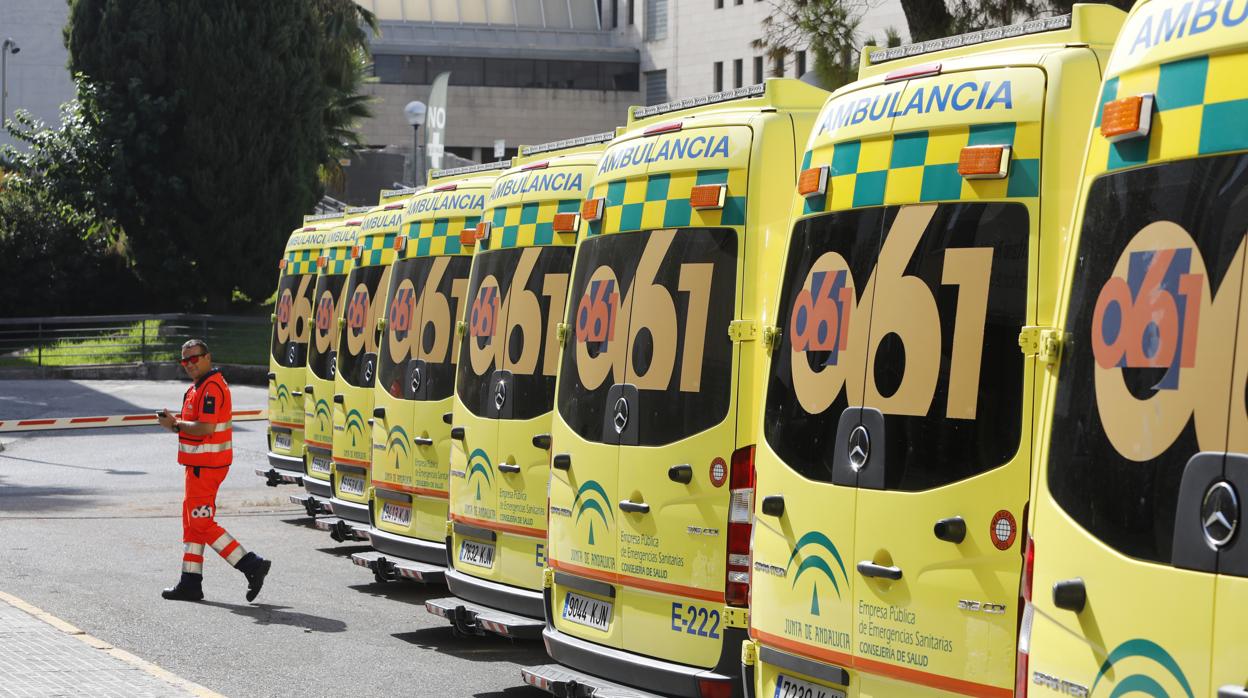 Ambulancias del 061 en Córdoba