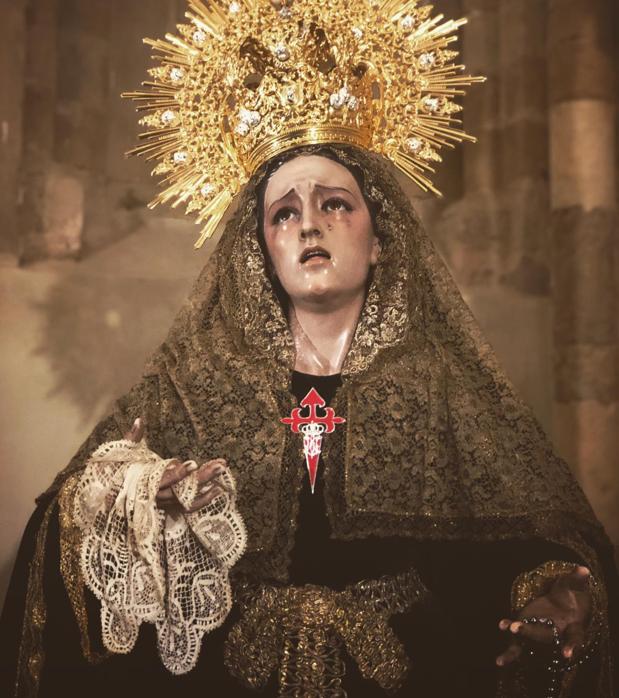 La Virgen de los Desamparados de Córdoba sorprende con un luto austero y sencillo