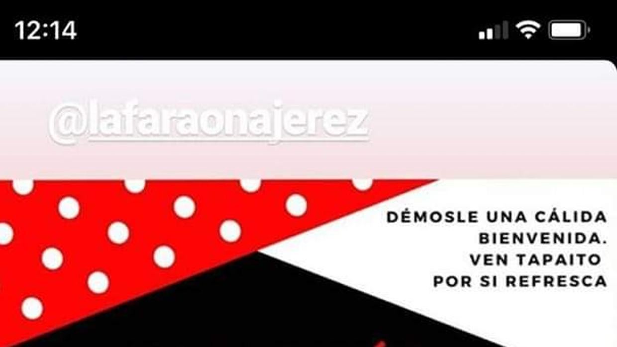 Reproducción de la convocatoria del colectivo feminista de Jerez