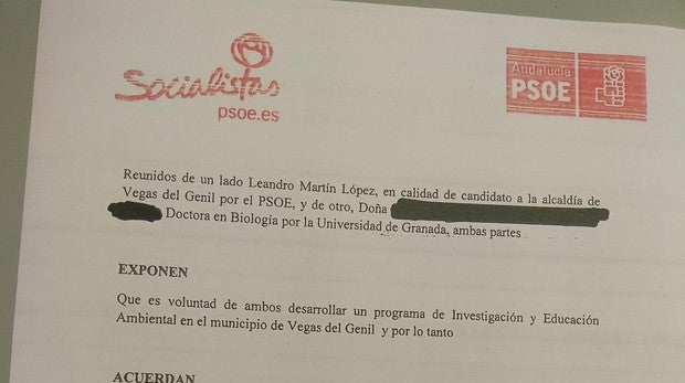 El alcalde del PSOE de Vegas del Genil prometió a una vecina que dirigiría un programa municipal si ganaba las elecciones