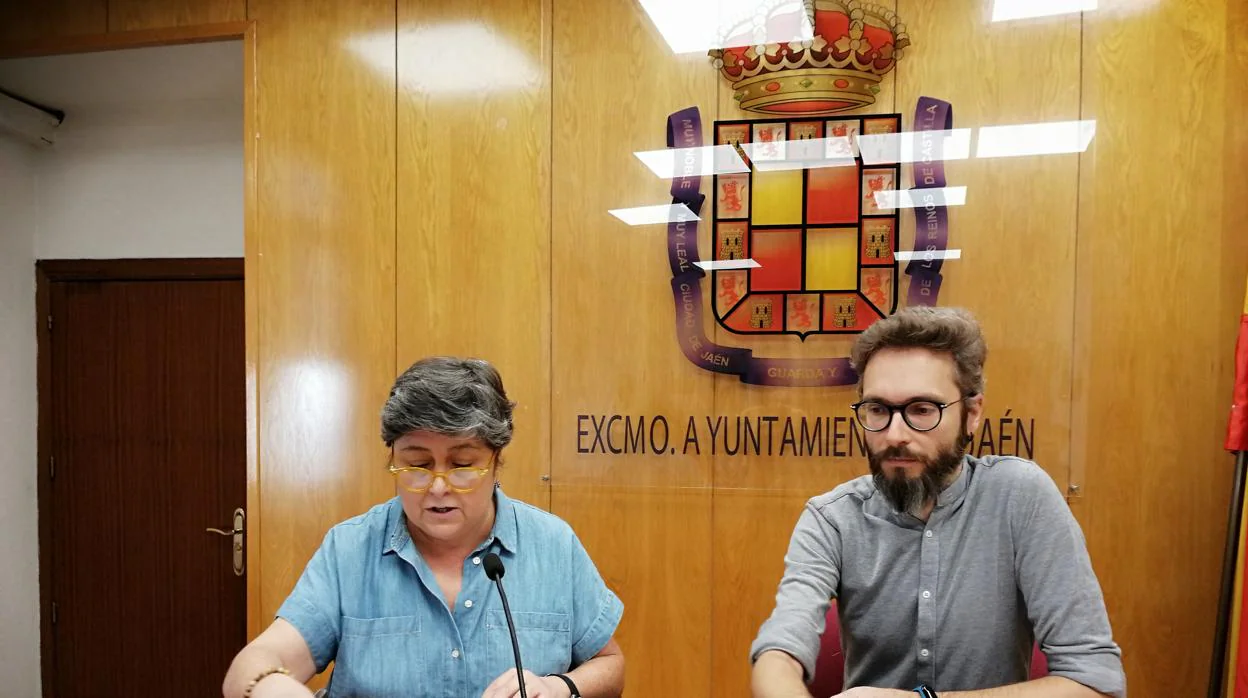 Lucía Real y Javier Ureña, en la rueda de prensa