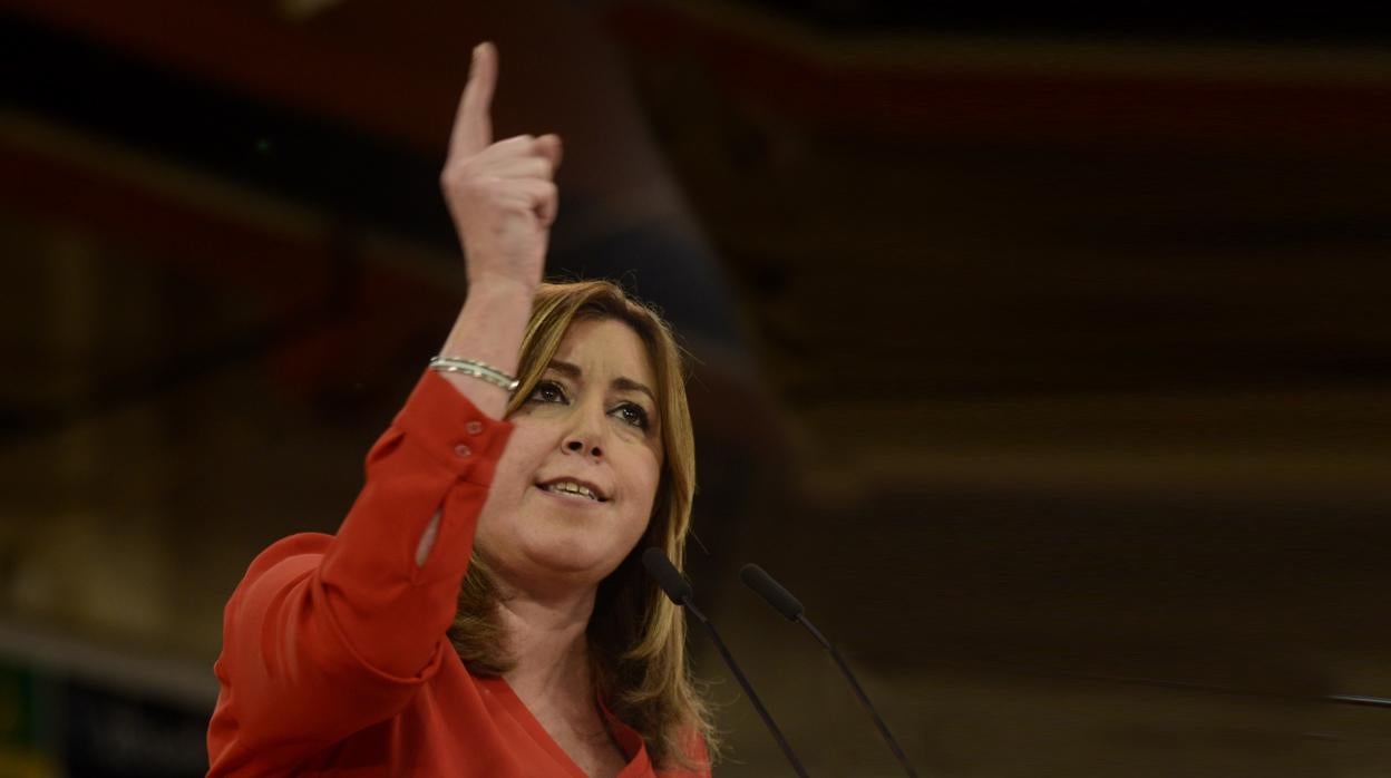 Susana Díaz en un encuentro con alcaldes socialistas