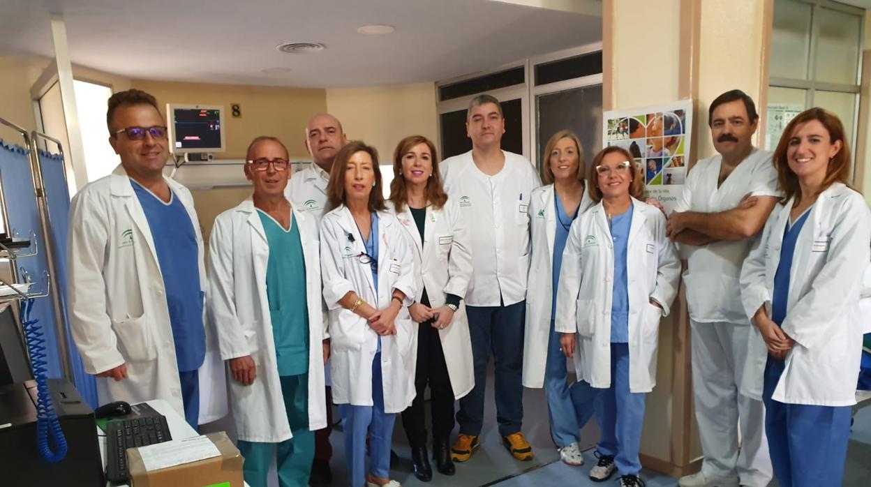 Equipo del área de trasplantes del hospital San Agustín de Linares