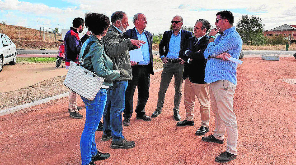 Visita de las autoridades al Parque de Levante