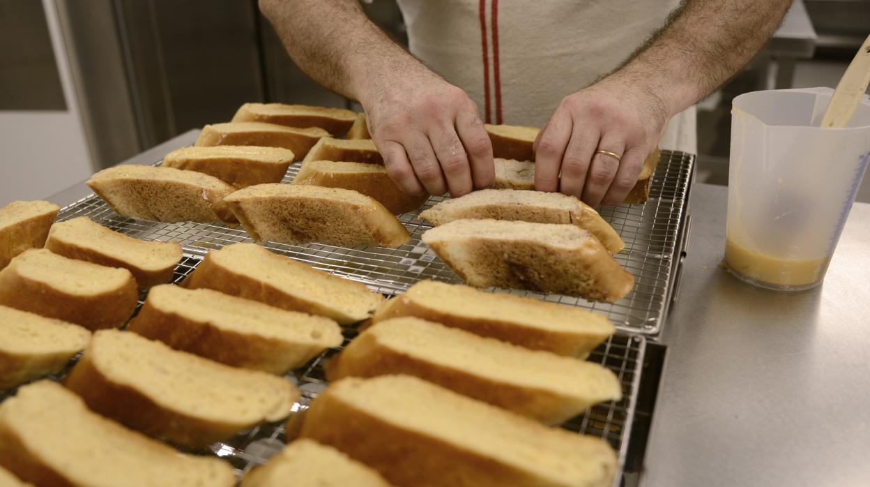 Máquina de una fábrica de pan