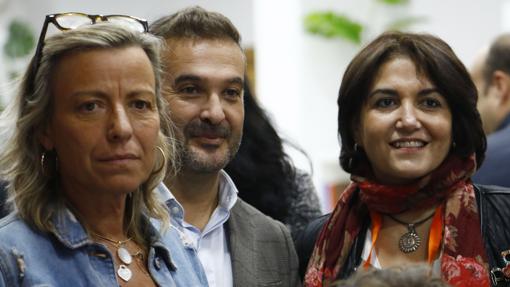 Las ediles de Cs Isabel Albás y Eva Timoteo, en la noche electoral