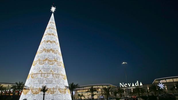 Iluminaciones Ximénez instala en Granada el árbol navideño iluminado más alto de Eupora