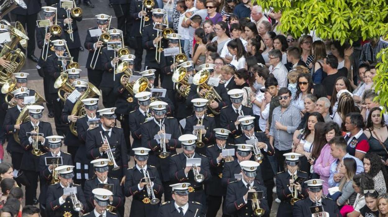 La banda del Cristo de Gracia el pasado Lunes Santo