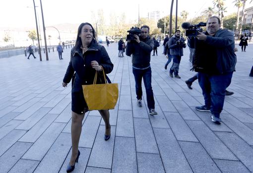 La abogada de la asociación Clara Campoamor, hoy en la Ciudad de la Justicia