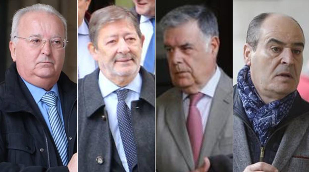 Antonio Fernández, Francisco Javier Guerrero, José Antonio Viera y Juan Márquez