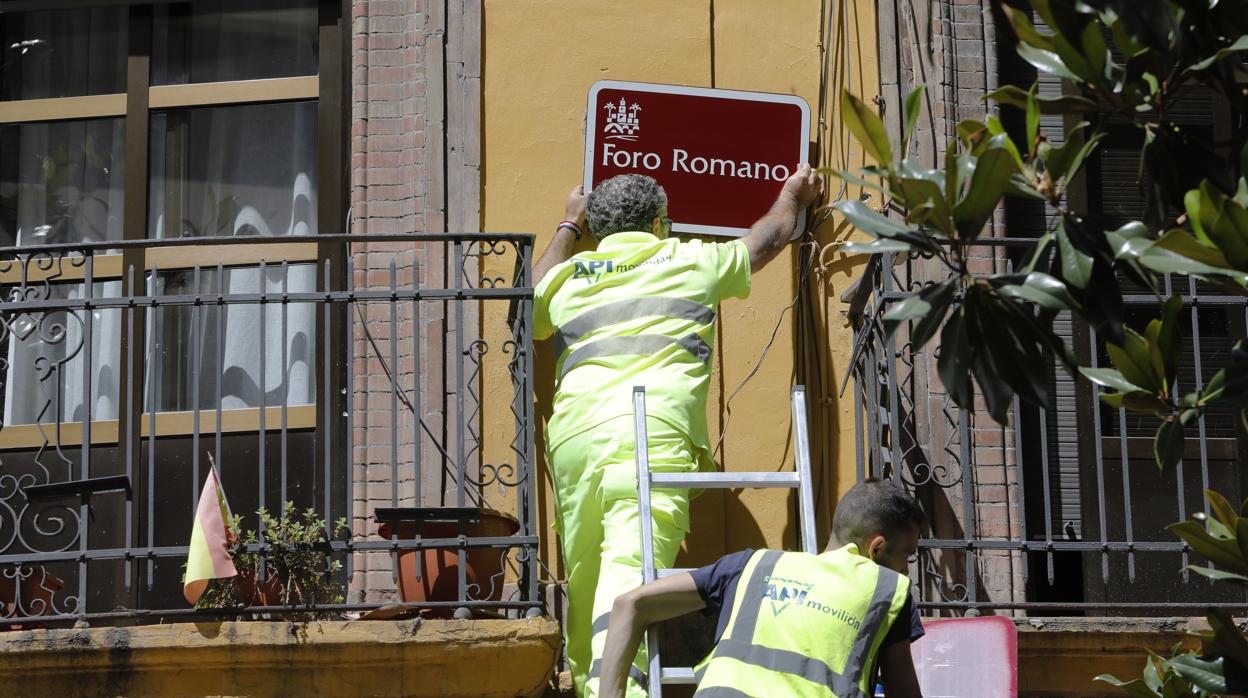 Placa de Foro Romano