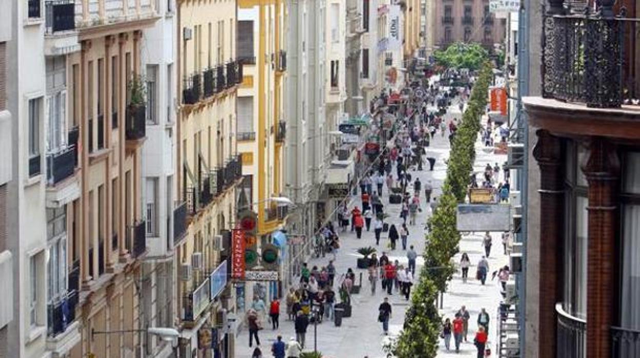 Calle Cruz Conde, que fue rotulada como Foro Romano