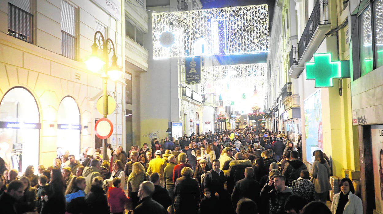 Alumbrado navideño de este año en la calle Gondomar