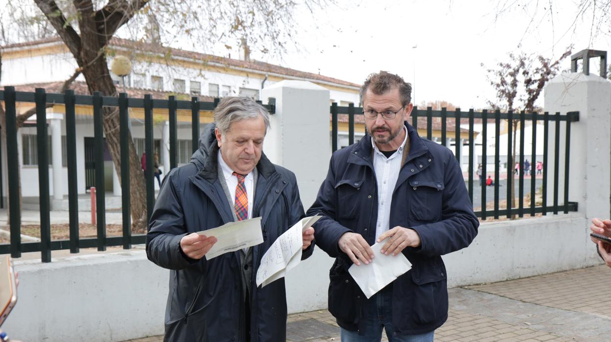 Fuentes y Dorado, en el CEIP Miralbaida