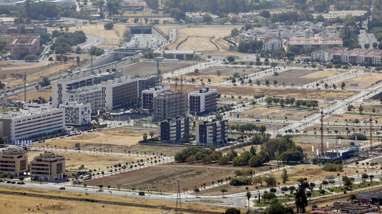 Viviendas en construcción en la zona de Poniente