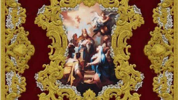 La hermandad del Huerto aprueba el proyecto del techo del palio de la Virgen de la Candelaria