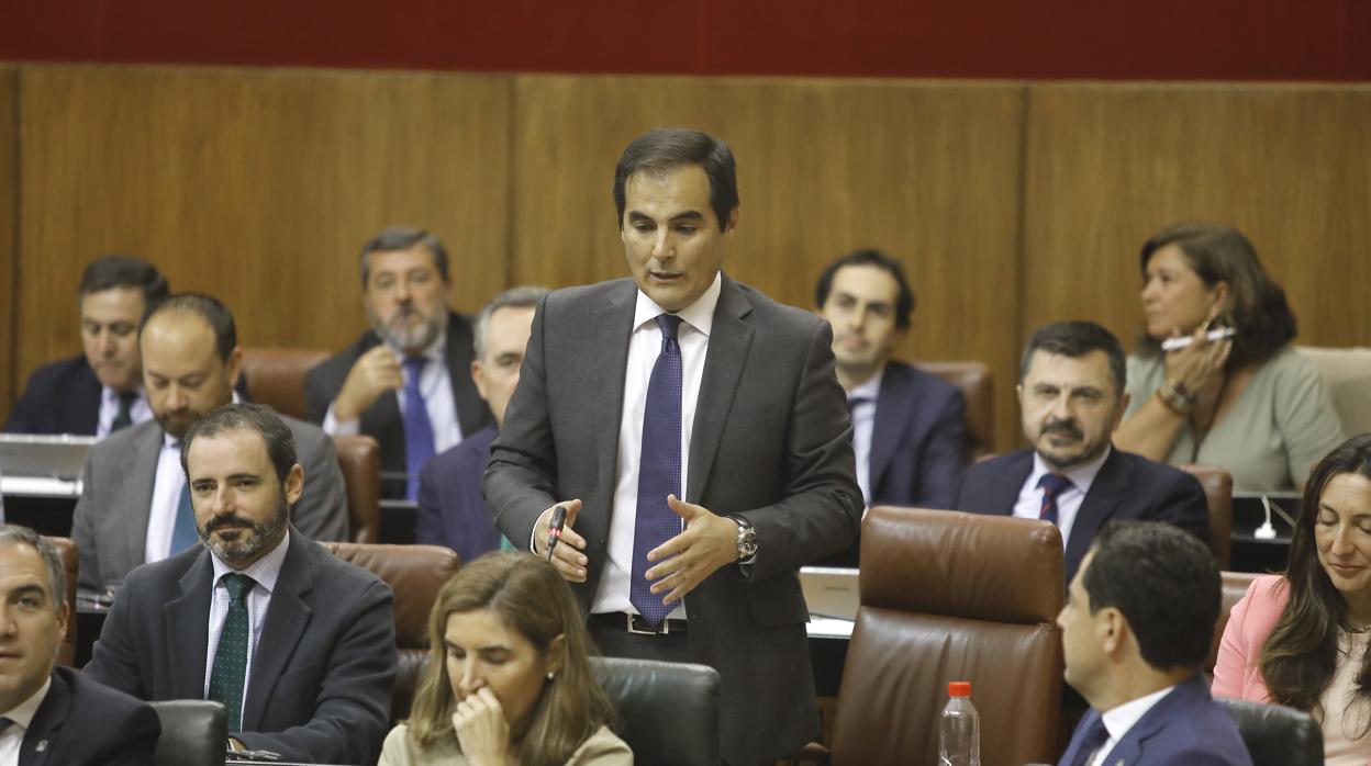 José Antonio Nieto, en el Parlamento de Andalucía