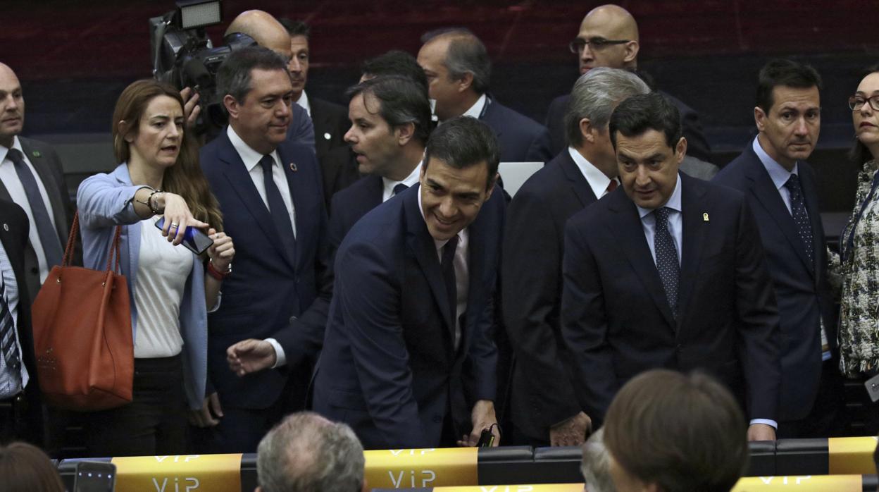 Pedro Sánchez y Juanma Moreno, en una imagen de archivo