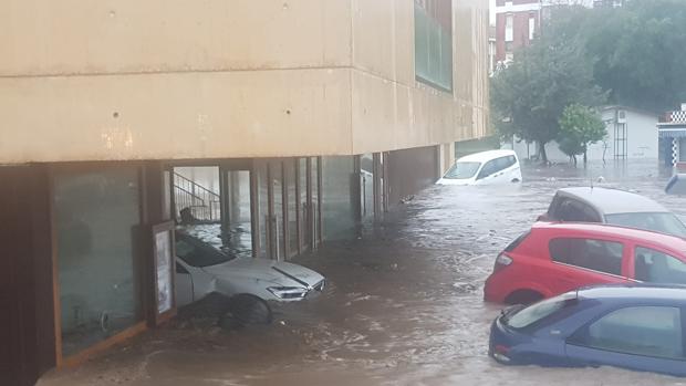 El temporal deja inundaciones en Nerva y cortes de carreteras y luz en Huelva
