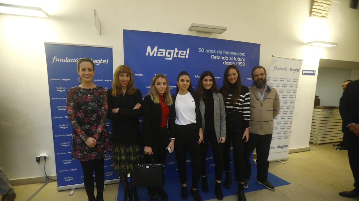 Premiados por la Fundación Magtel en Córdoba, durante el acto