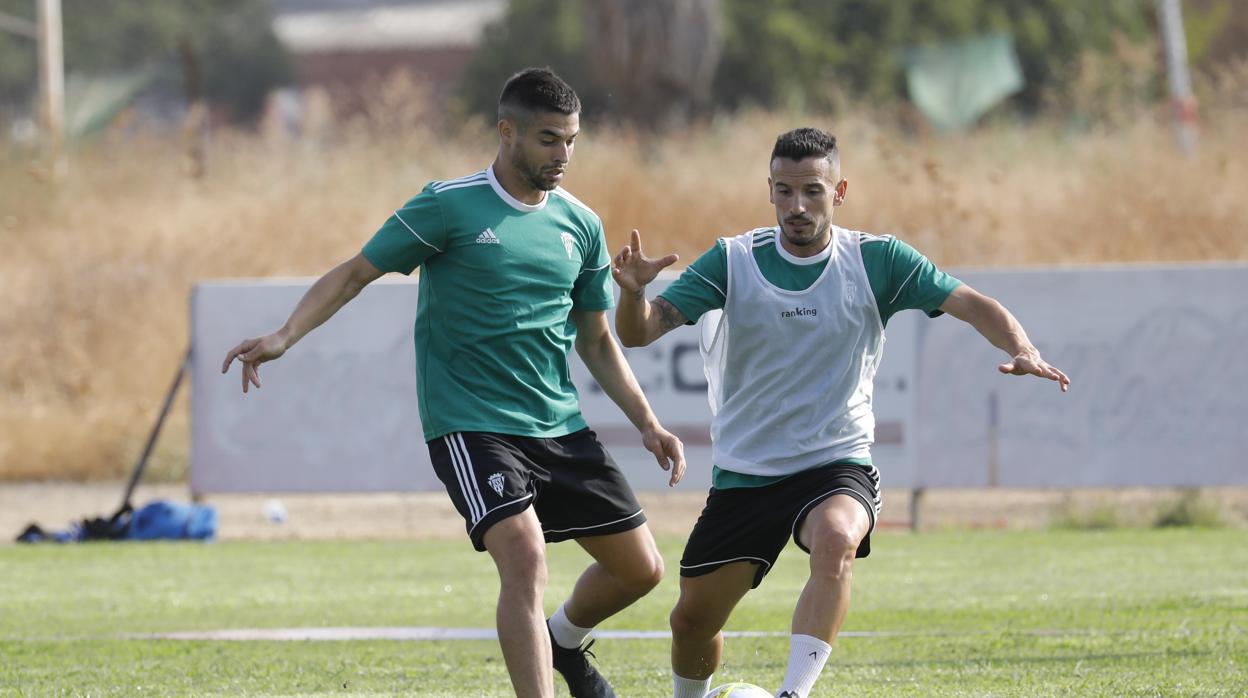 Fernández, en un entrenamiento