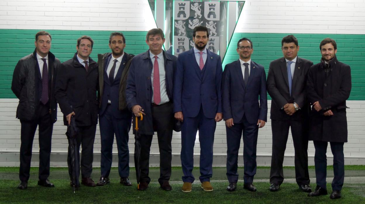 El presidente del Córdoba CF Al-Zain y el vicepresidente Al-Nusuf estarán el dominto en el palco