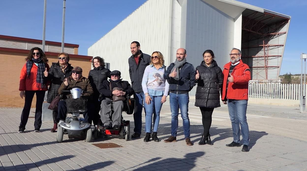 Representantes de las asociacione que promueven la iniciativa en Lucena