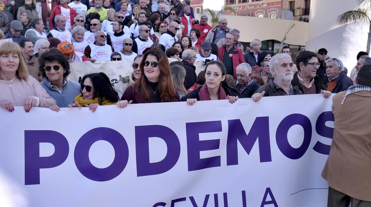 Una imagen de la manifestación celebrada en Sevilla el pasado 26 de enero