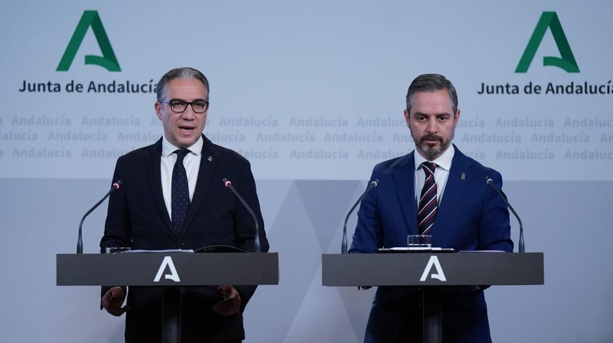 Bendodo y Bravo, en el Consejo de Gobierno de este jueves