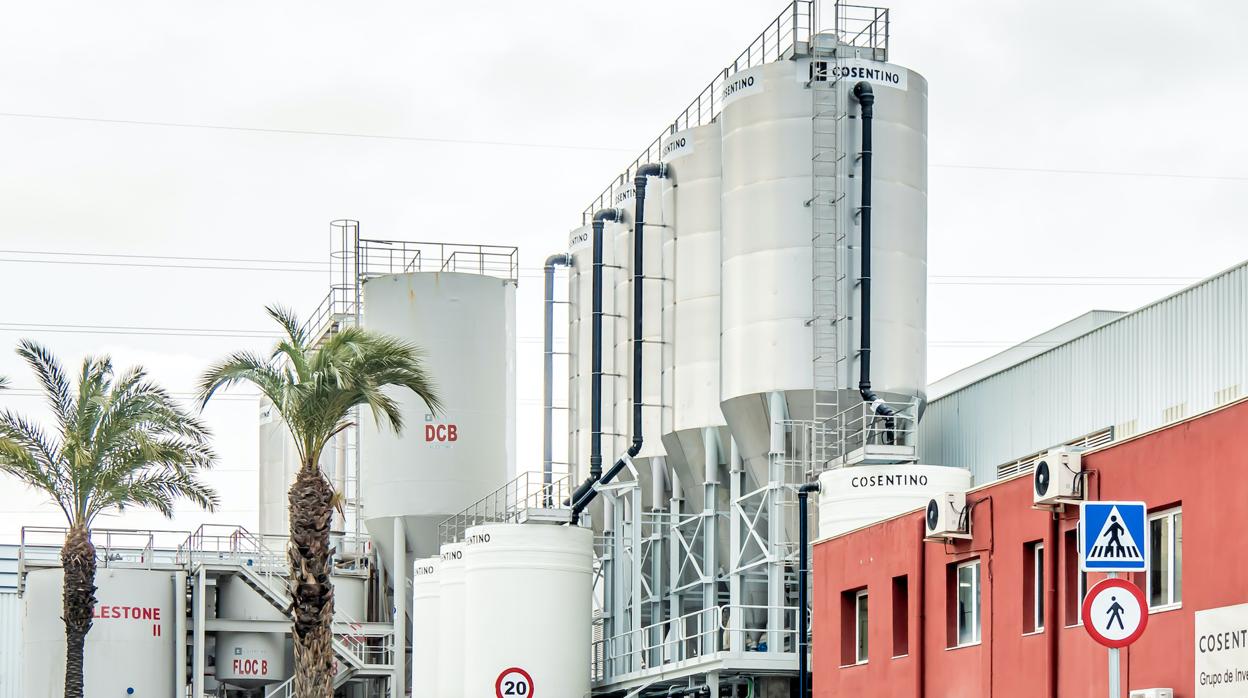 Planta de fabricación de los productos Silestone de Cosentino.