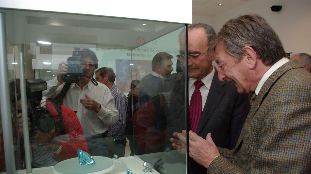 Francisco de la Torre, junto a Fulgencio Alcaraz cuando se inauguró fugazmente elmuseo en 2012