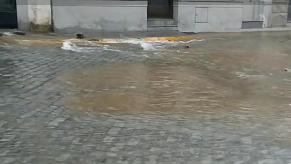 La rotura de una tubería en Pozoblanco desvía el recorrido de la Virgen de Luna