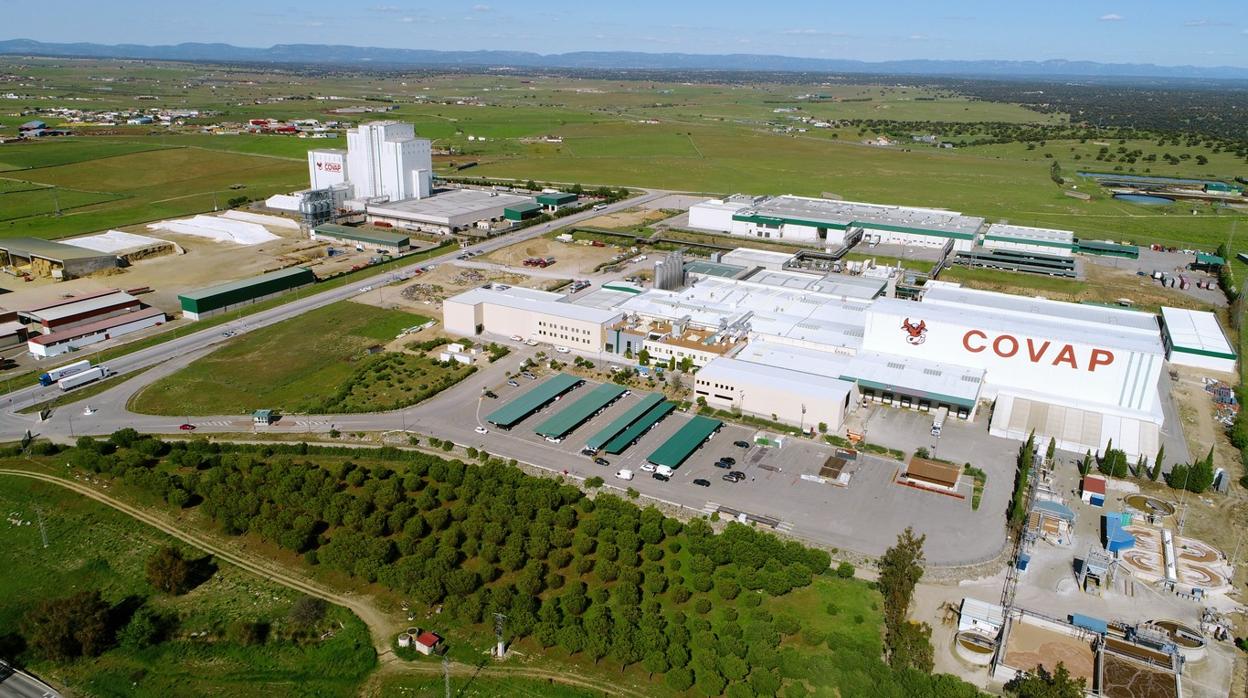 Vista aérea de la planta de Covap en Pozoblanco