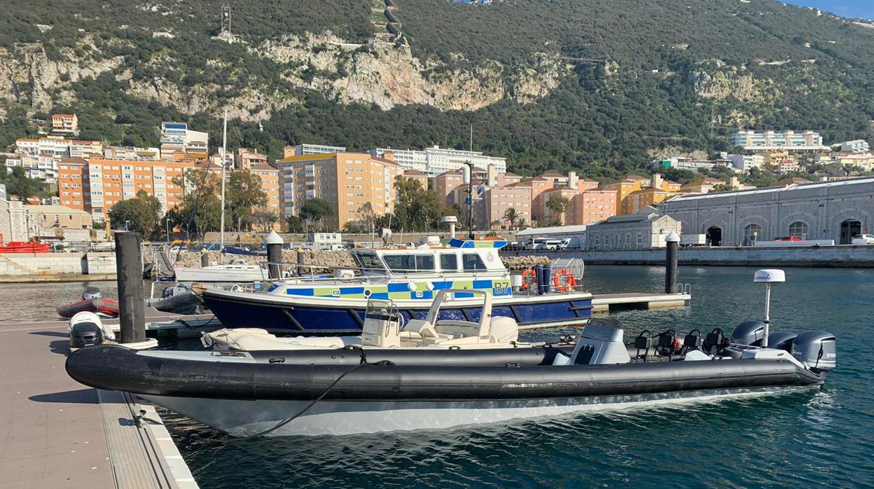 Imagen de la narcolancha intervenida hace unos días por la Policía de Gibraltar