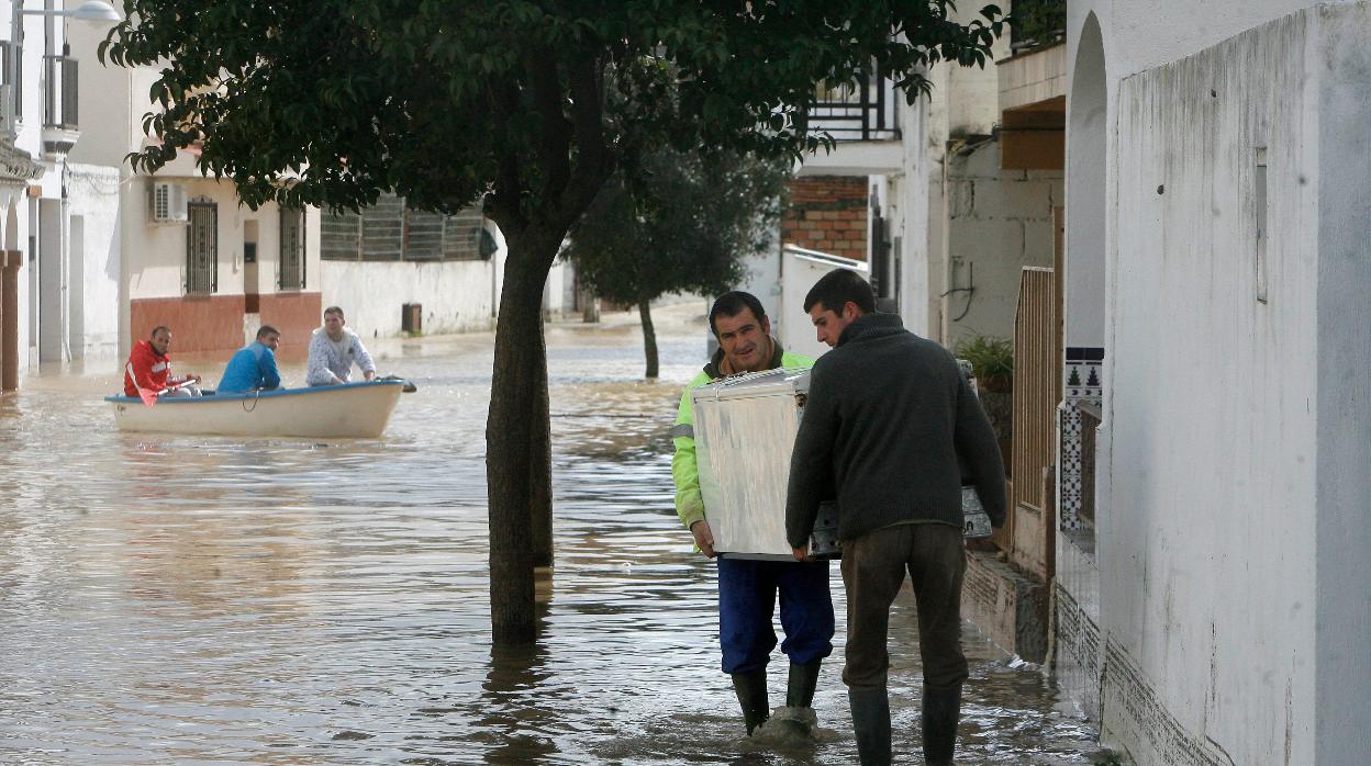 Afectados por las inundaciones de 2010 en Alcolea