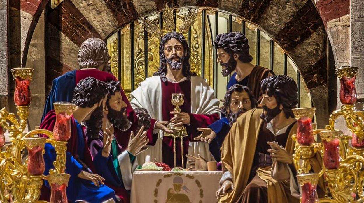 Cartel de la hermandad de la Sagrada Cena de Córdoba, obra de Jesús Salmoral