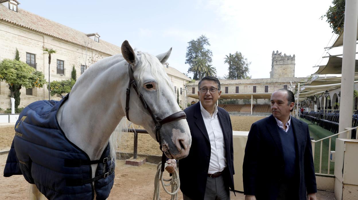 Rafael Blanco, durante la presentación de la Marcha Hípica Córdoba a Caballo