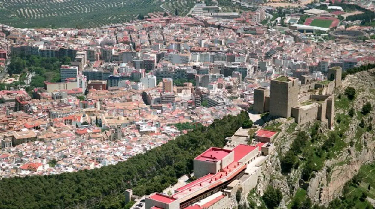 Imagen aérea del Parador de Jaén