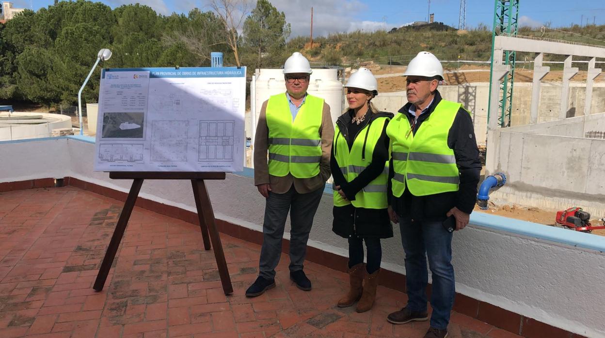 Visita a la estación depuradora de Sierra Boyera para ver los trabajos de modernización