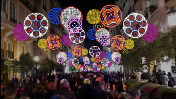 Ximénez ilumina con más de 720.000 puntos de luz las Fallas de Valencia