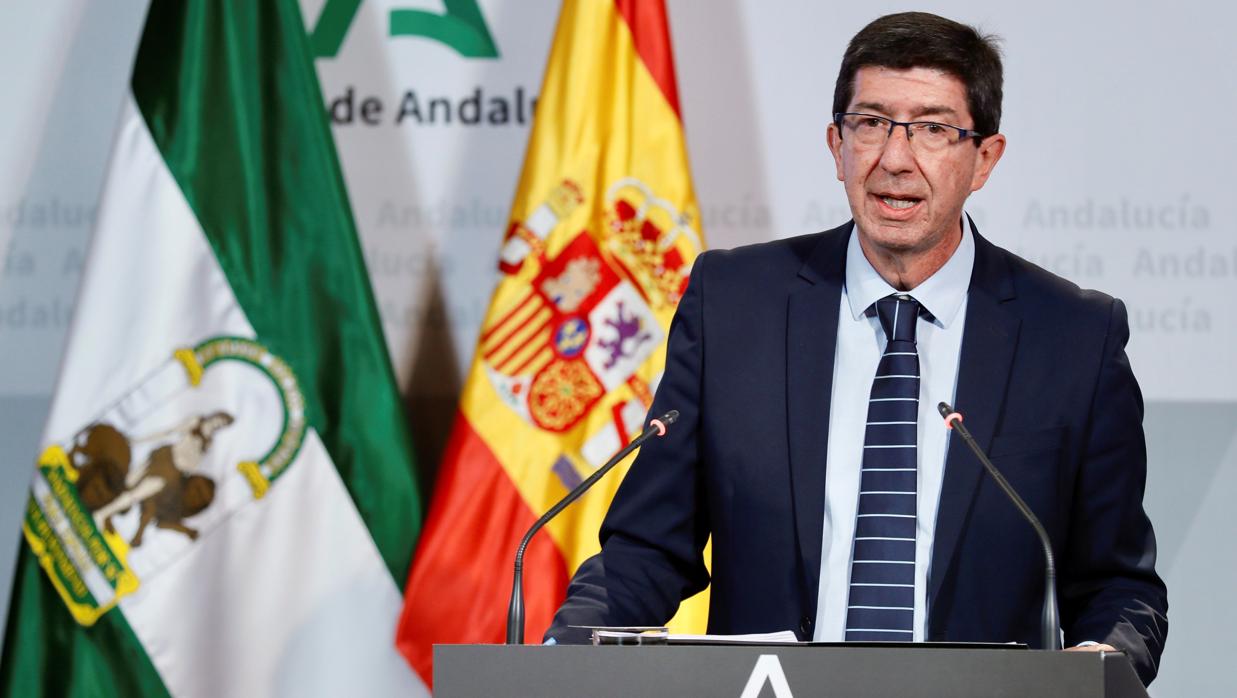 Imagen de Marín en la sede del Gobierno de la Comunidad, el Palacio de San Telmo