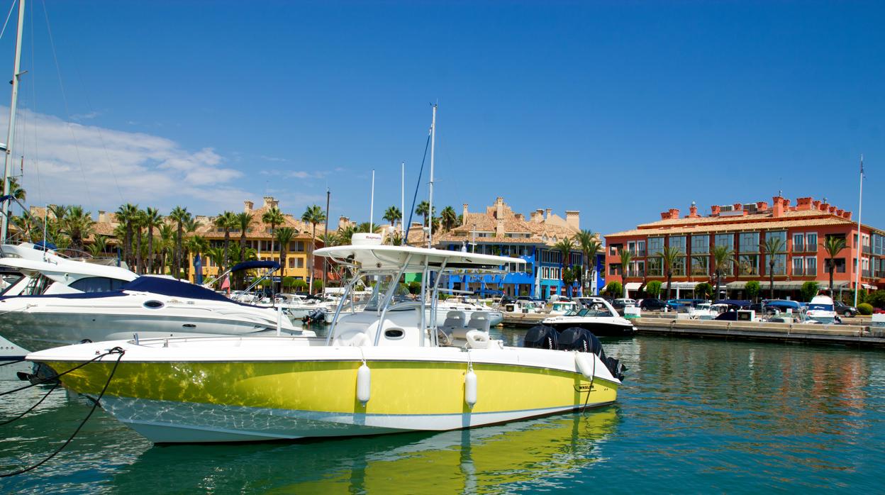 Imagen del puerto deportivo de Sotogrande