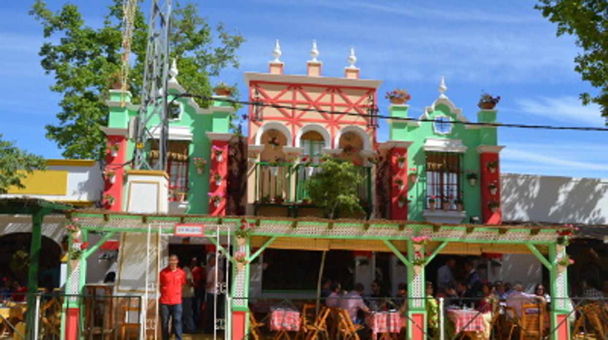 Imagen de las casetas en la pasada feria de Jerez