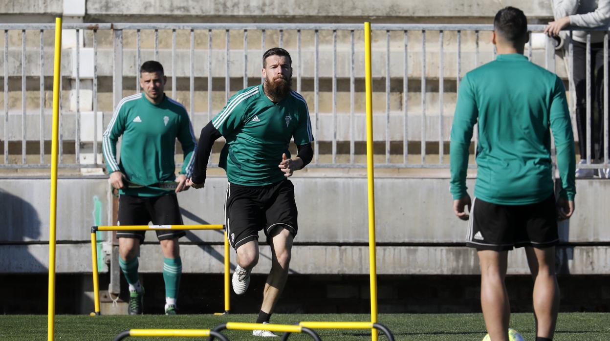 Chus Herrero, en un entrenamiento