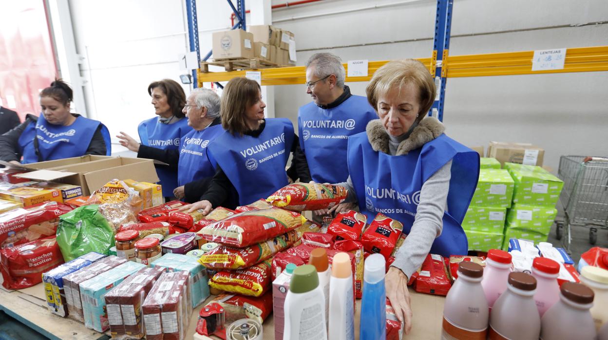 Trabajo voluntario en el Banco de Alimentos