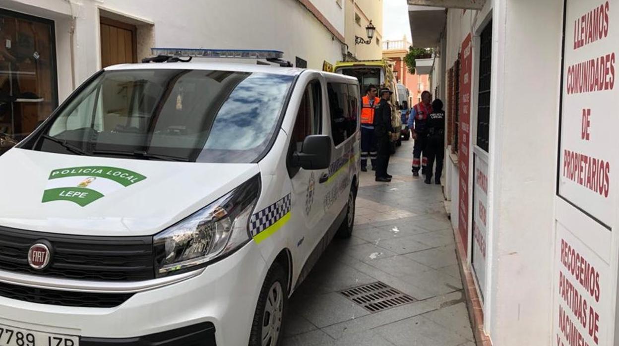 Una furgoneta de la Policía Local de Lepe, en una imagen de archivo