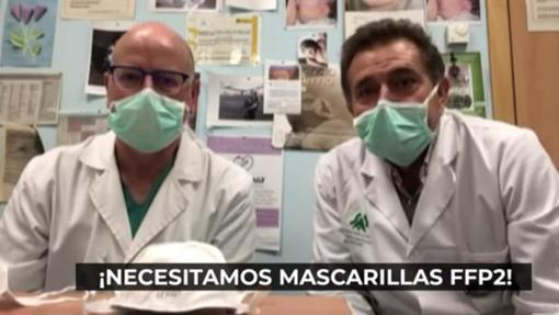 Médicos de atención primaria del centro de Lucano en Córdoba piden mascarillas en un vídeo de Youtube